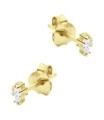 Beautiful CZ Crystal Silver Stud Earring STS-6238
